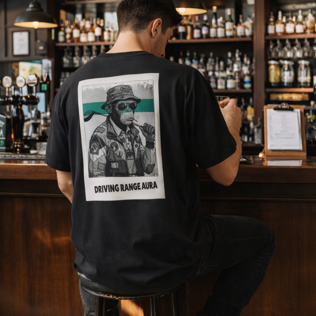 AURA Driving Range. Loose-fit Tee.